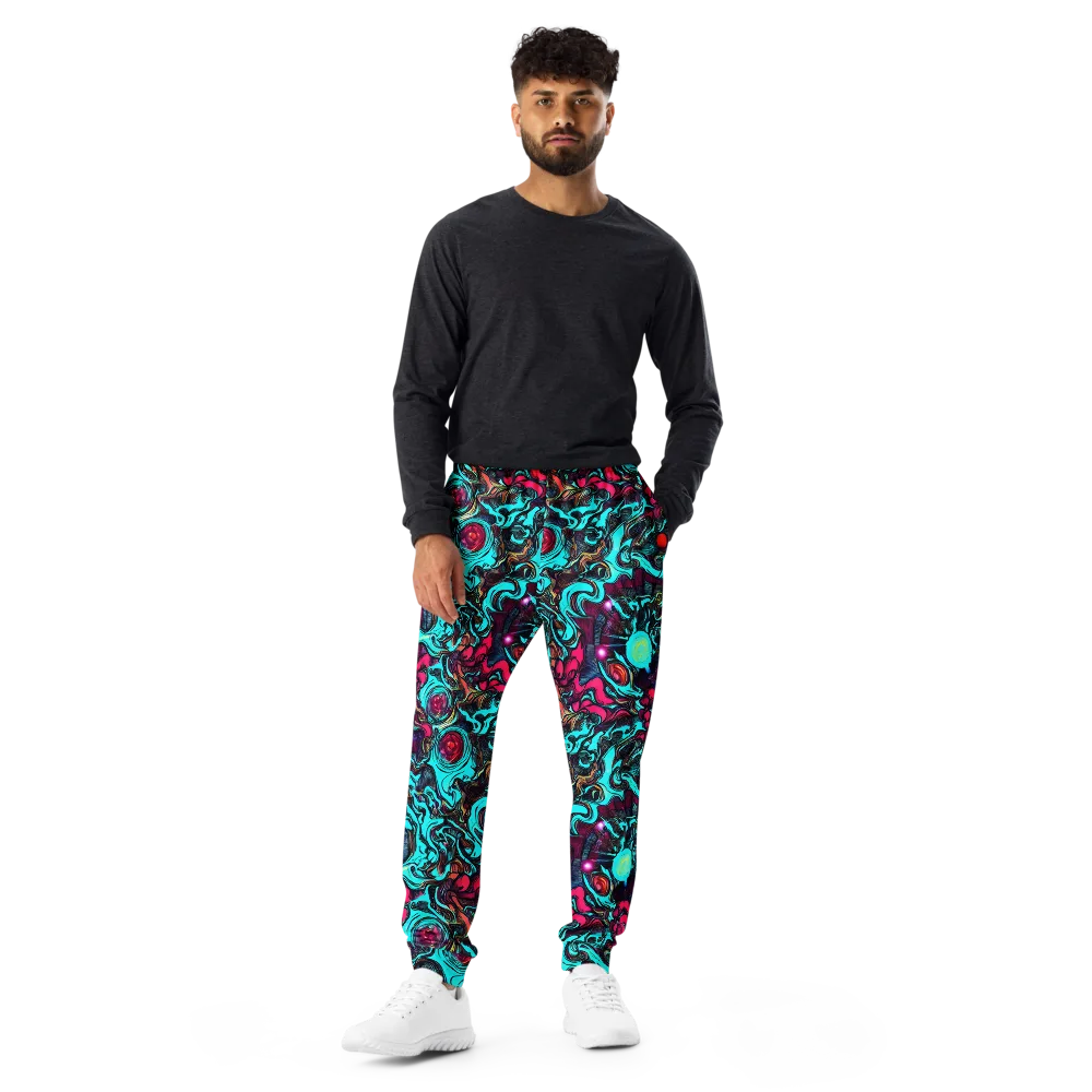 Warped Radiance on Men's Joggers — Front