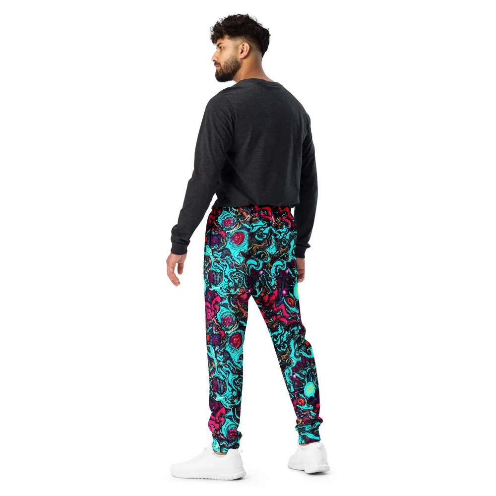 Warped Radiance on Men's Joggers — Back