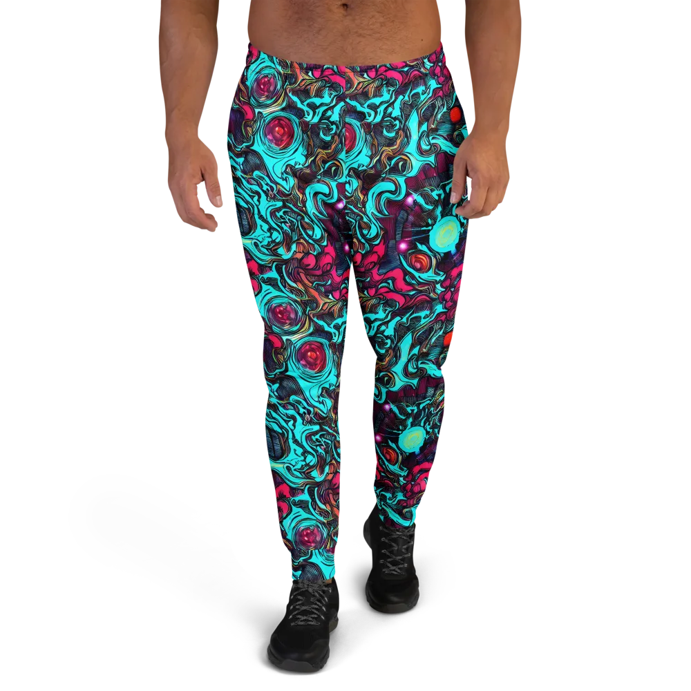 Warped Radiance on Men's Joggers — Front