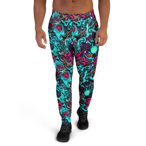 Warped Radiance on a Men's Joggers