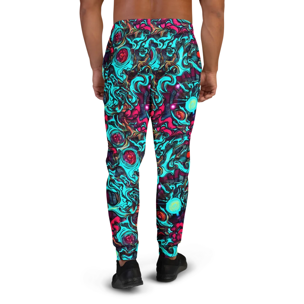 Warped Radiance on Men's Joggers — Back
