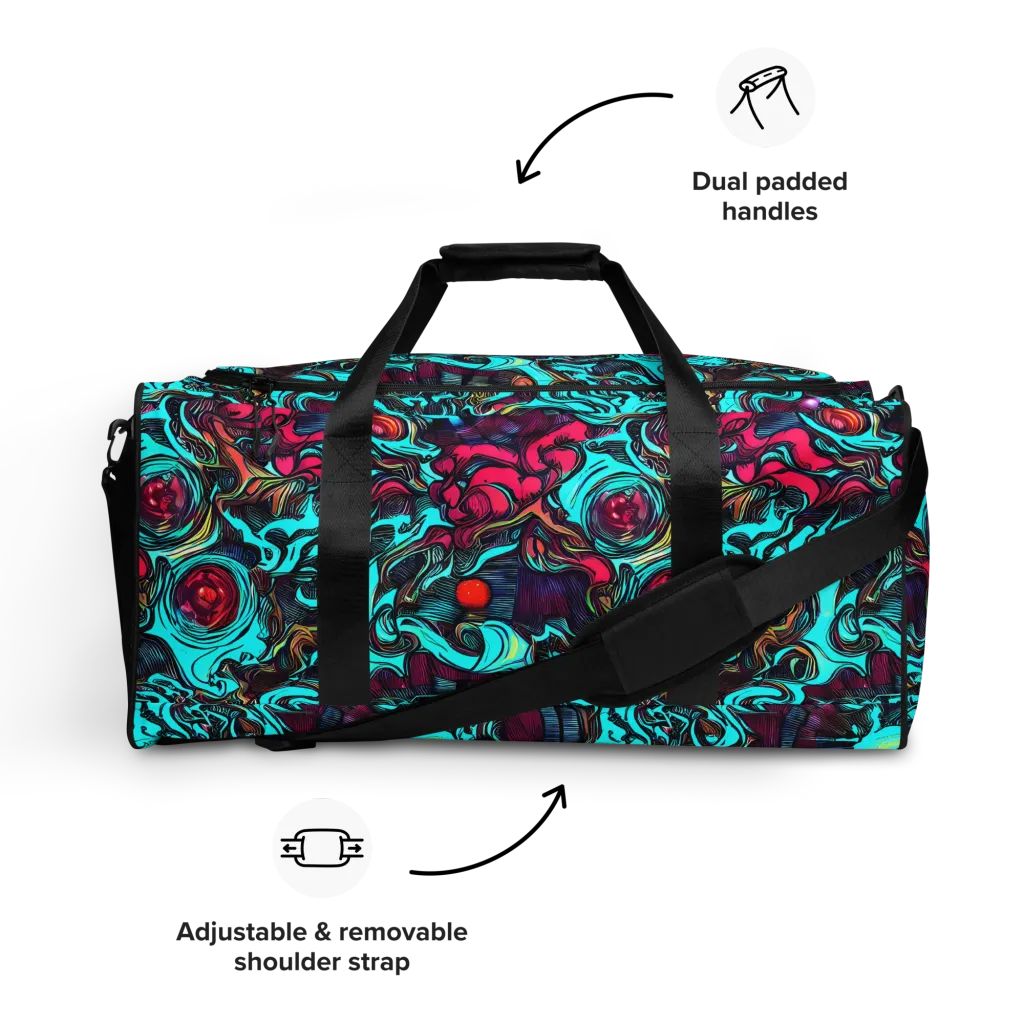 Warped Radiance on Duffle Bag — Front