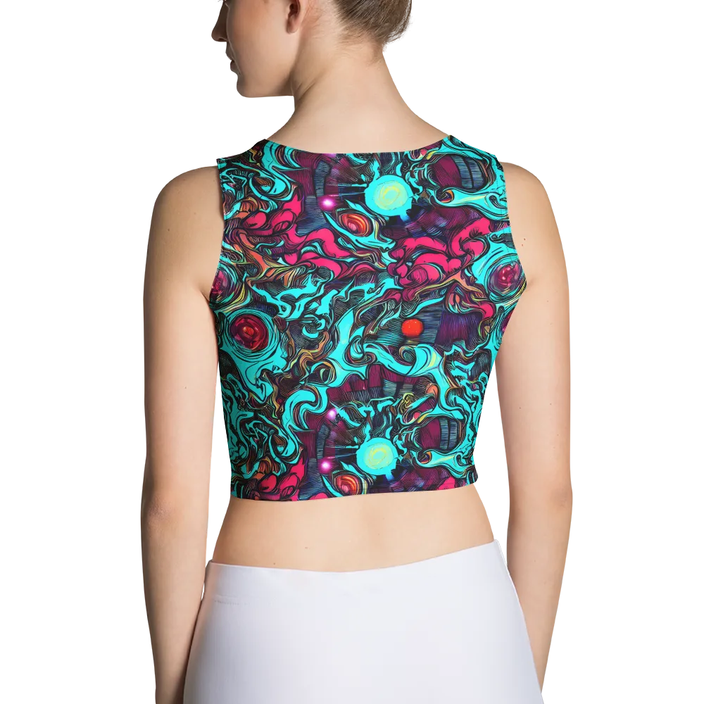 Warped Radiance on Crop Top — Back