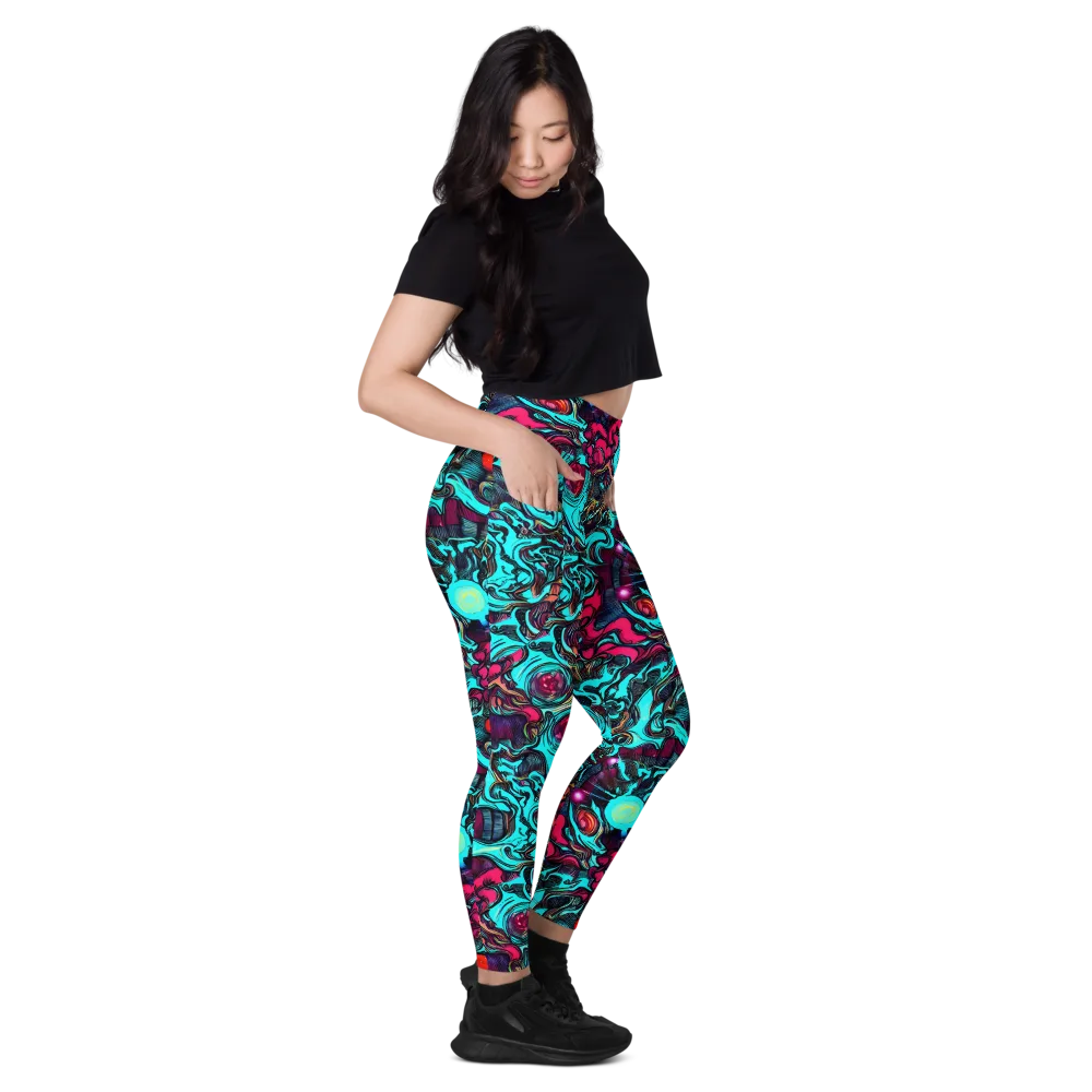 Warped Radiance on Leggings with Pockets — Right