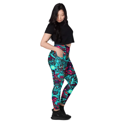 Warped Radiance on a Leggings with Pockets