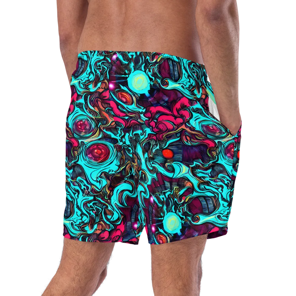 Warped Radiance on Swim Trunks — Right Back