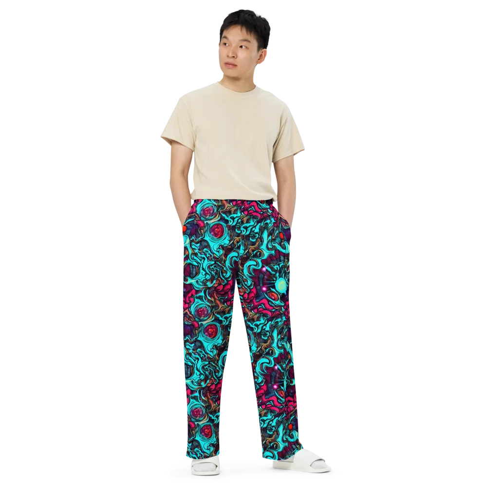 Warped Radiance on Wide-Leg Pants — Front