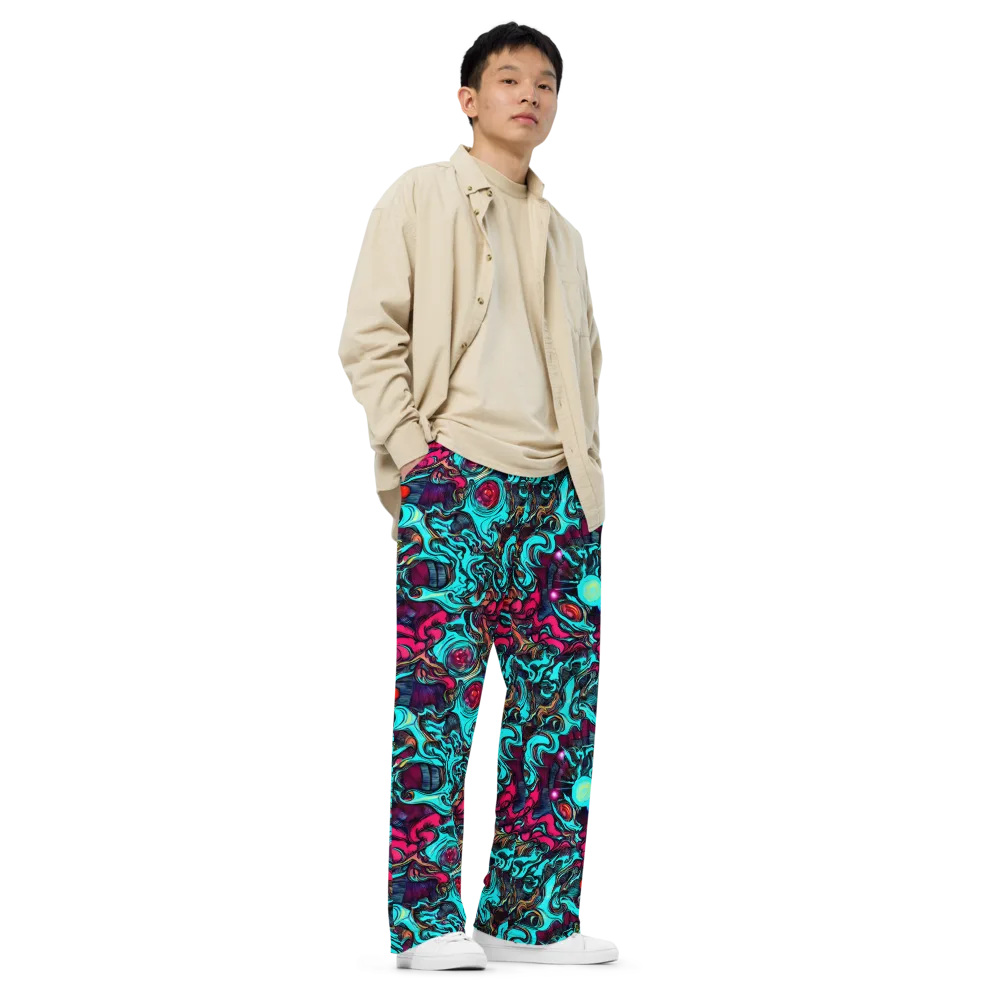 Warped Radiance on Wide-Leg Pants — Right Front