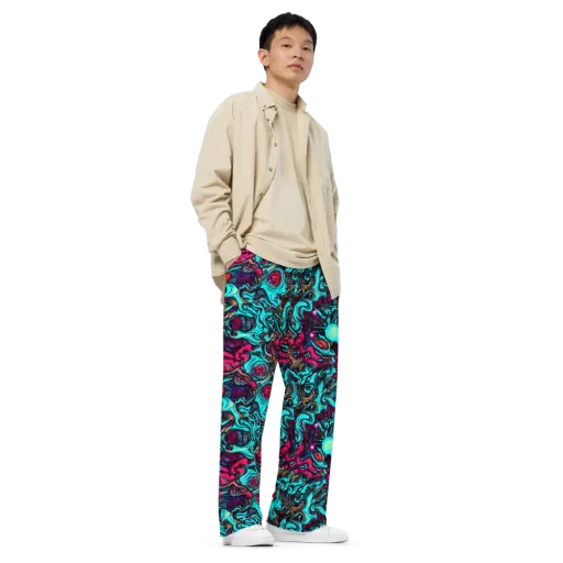 Warped Radiance on a Wide-Leg Pants