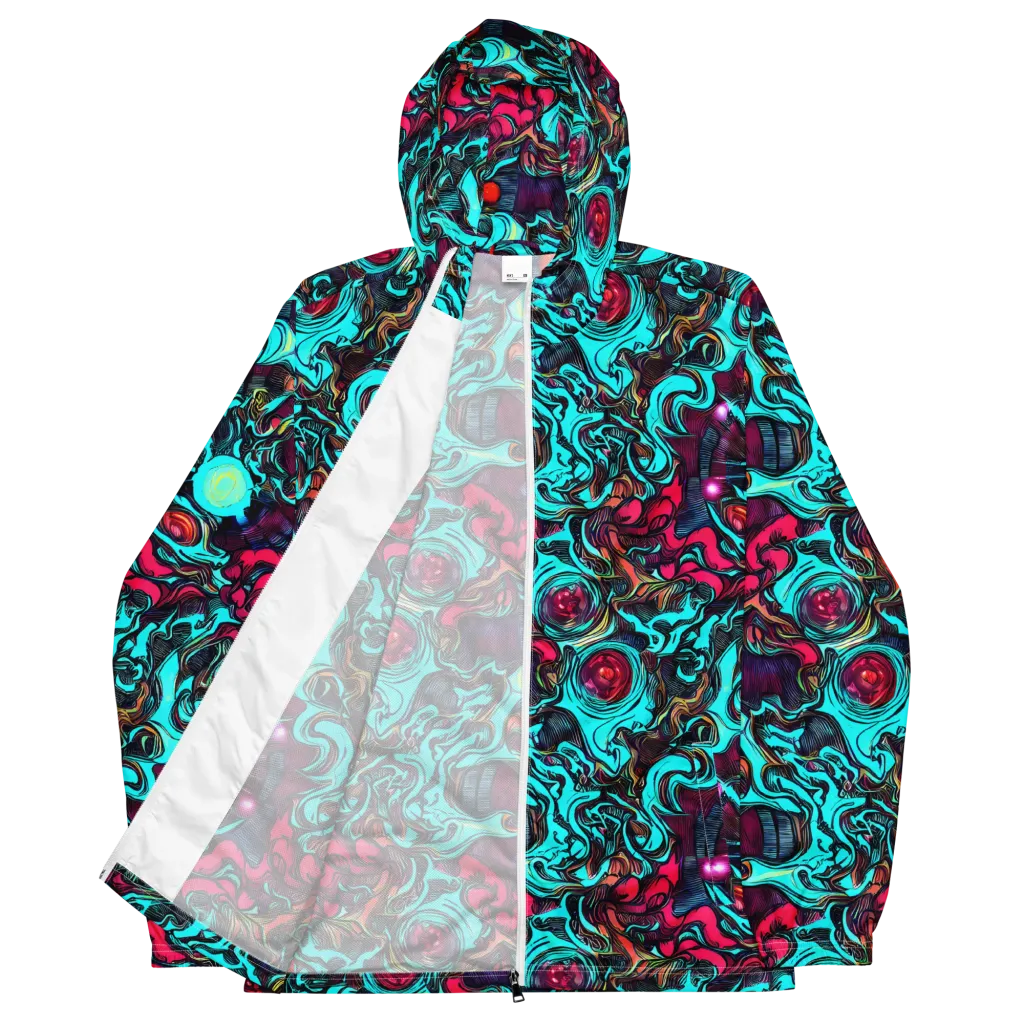 Warped Radiance on Men's Windbreaker — Front