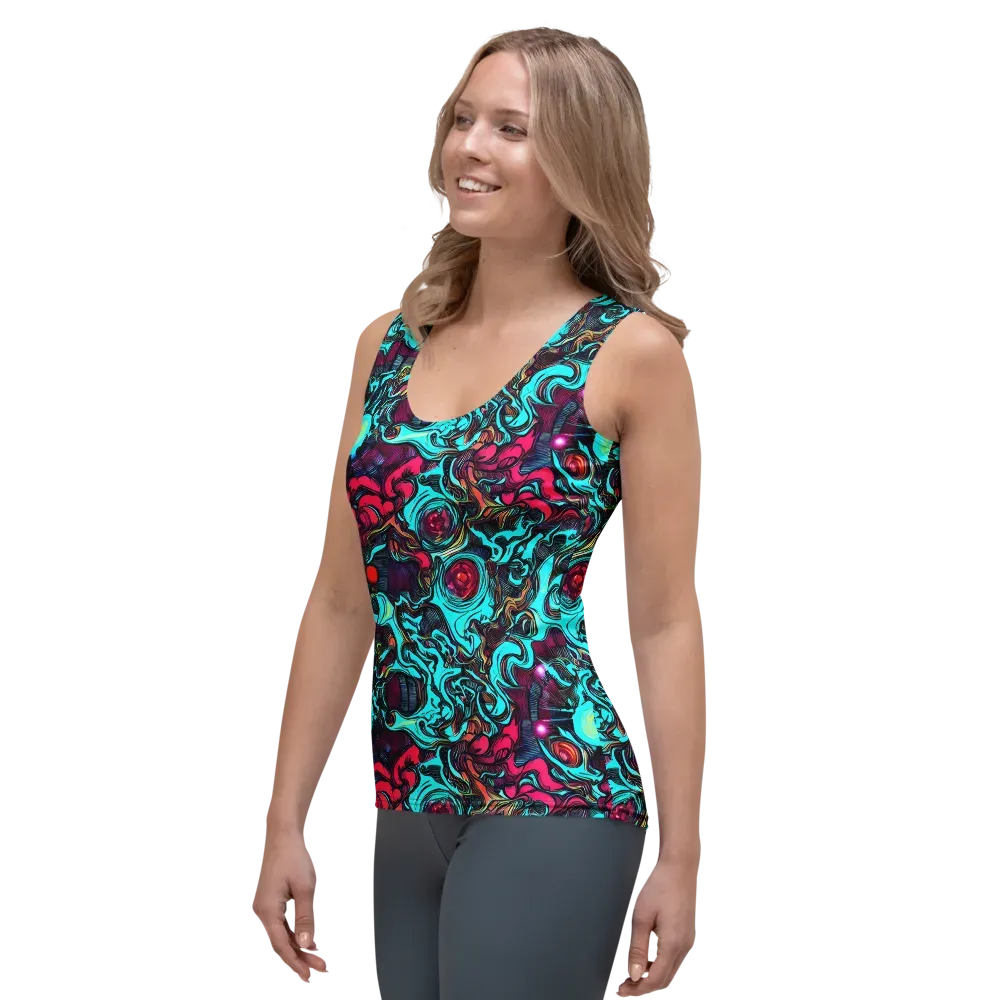 Warped Radiance on Women's Tank Top — Left Front