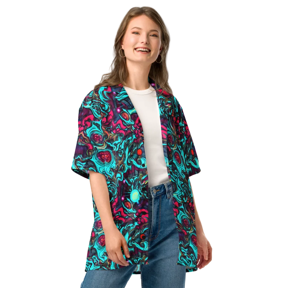 Warped Radiance on Button Shirt — Front