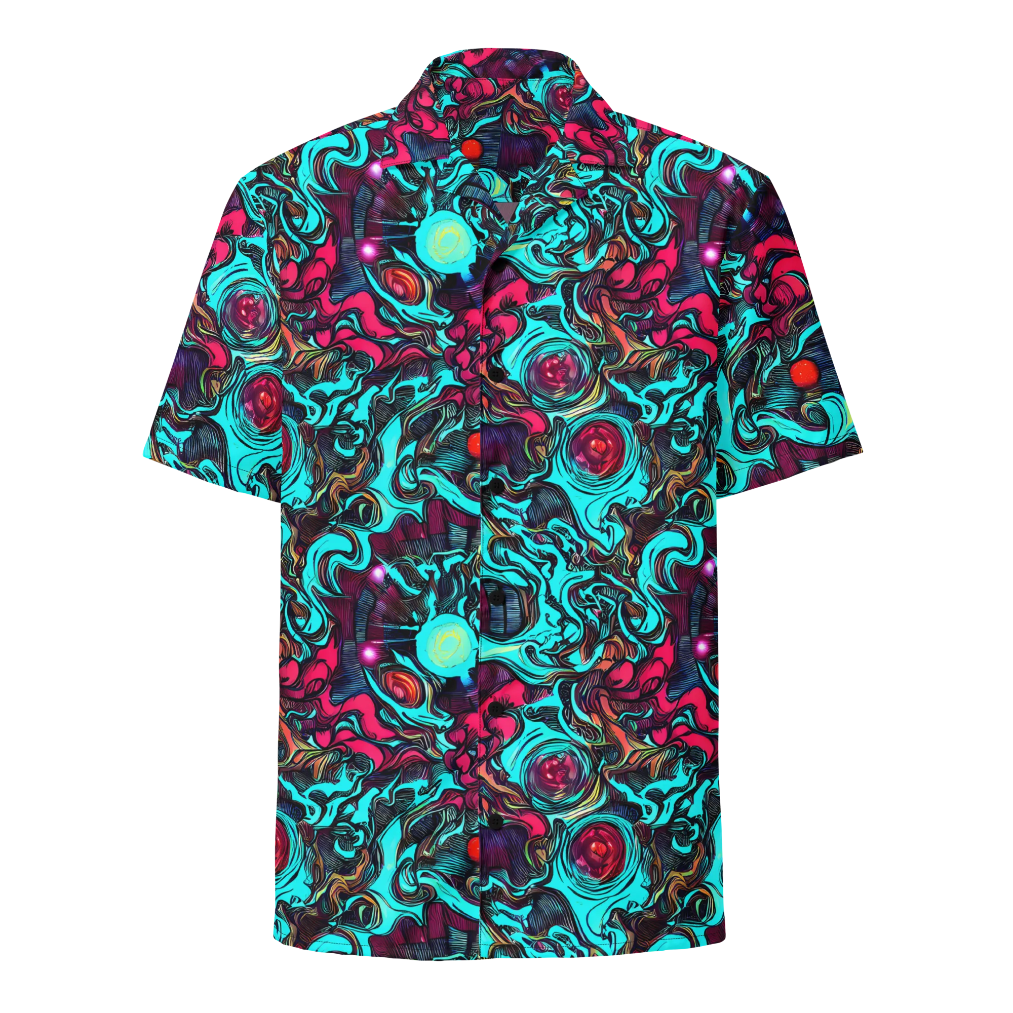 Warped Radiance on Button Shirt — Front