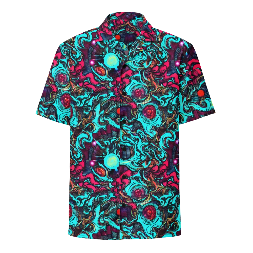 Warped Radiance on Button Shirt — Front