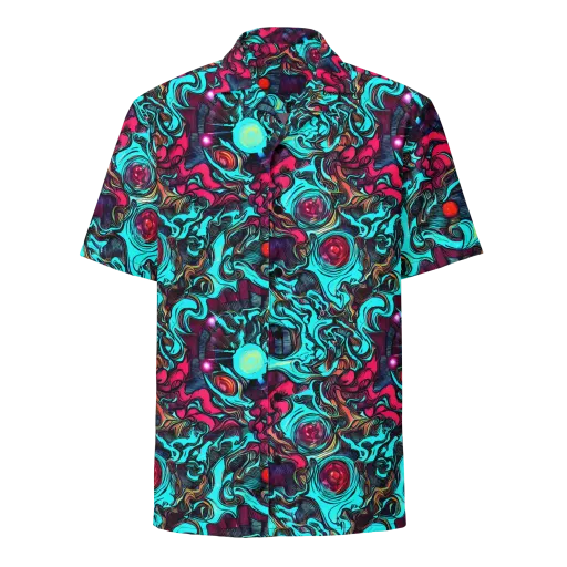 Warped Radiance on a Button Shirt