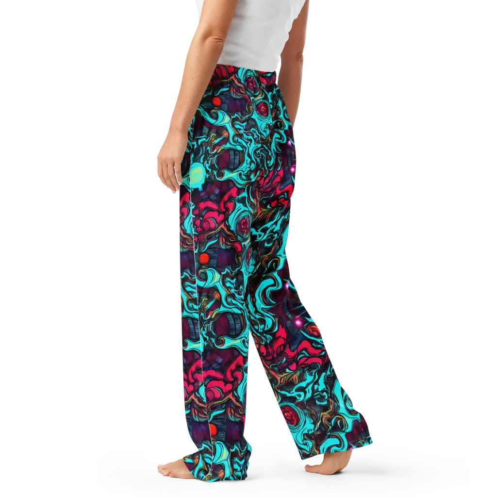 Warped Radiance on Women's Pajama Pants — Left