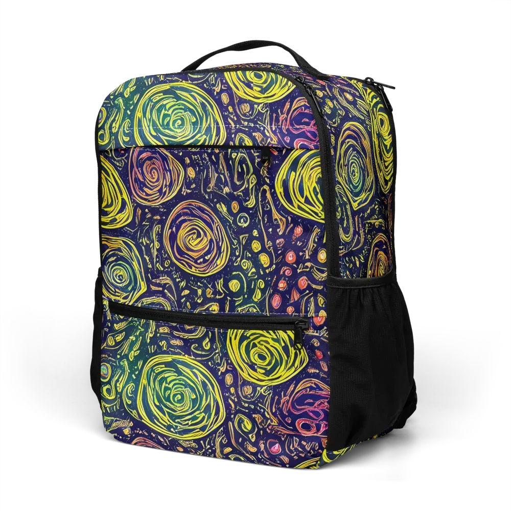 Afterdark Whorl on Utility Backpack — Left Front