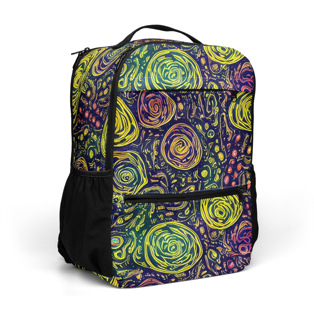Afterdark Whorl on Utility Backpack — Right Front