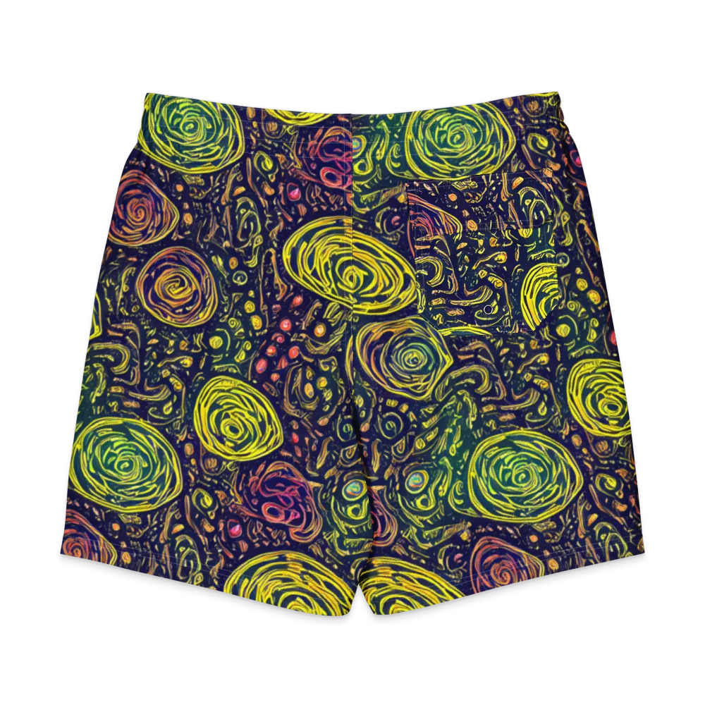 Afterdark Whorl on Men's Board Shorts — Back