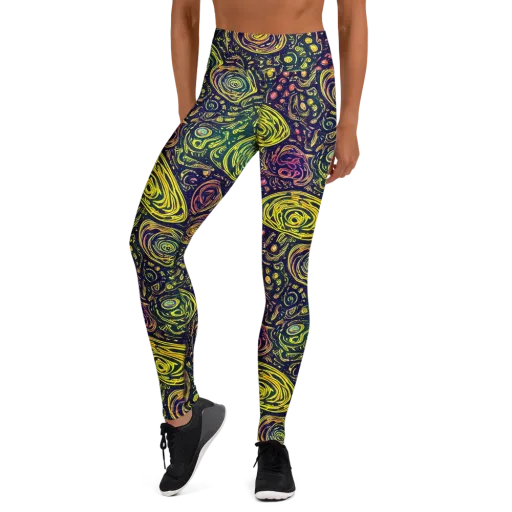 Afterdark Whorl on a Yoga Leggings