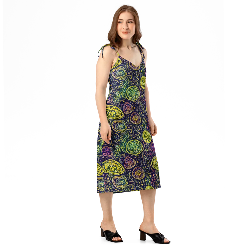 Afterdark Whorl on Slip Dress — Right Front