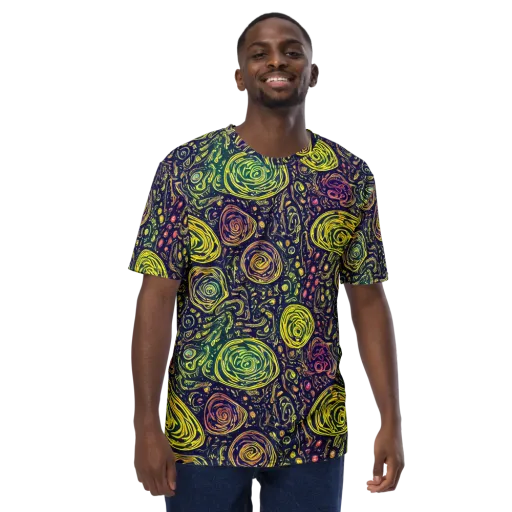 Afterdark Whorl on a Men's Crew Neck T-Shirt
