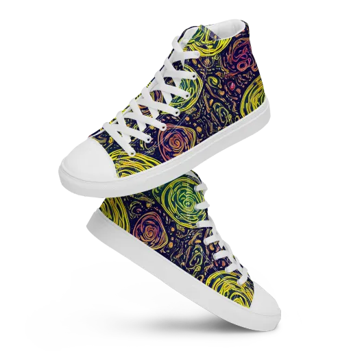 Afterdark Whorl on a Women's High Top Canvas Shoes