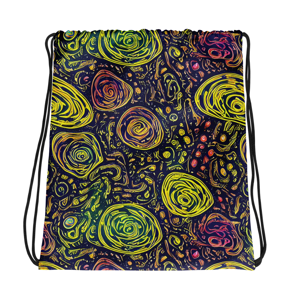 Afterdark Whorl on Drawstring Bag — Photo
