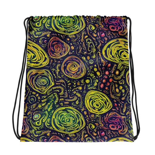 Afterdark Whorl on a Drawstring Bag
