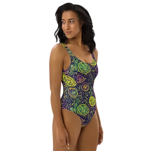 Afterdark Whorl on a One-Piece Swimsuit