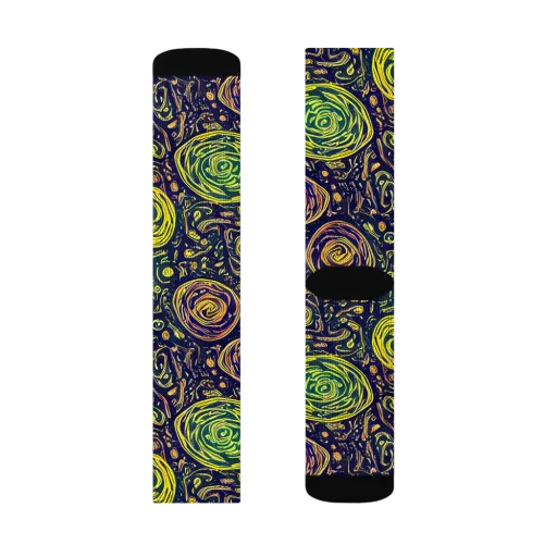 Afterdark Whorl on a Socks