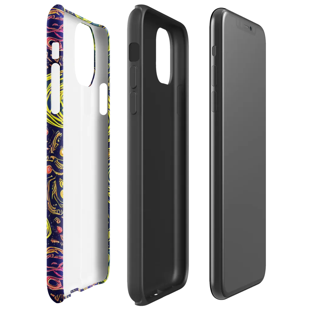 Afterdark Whorl on Tough Case for iPhone® — Right