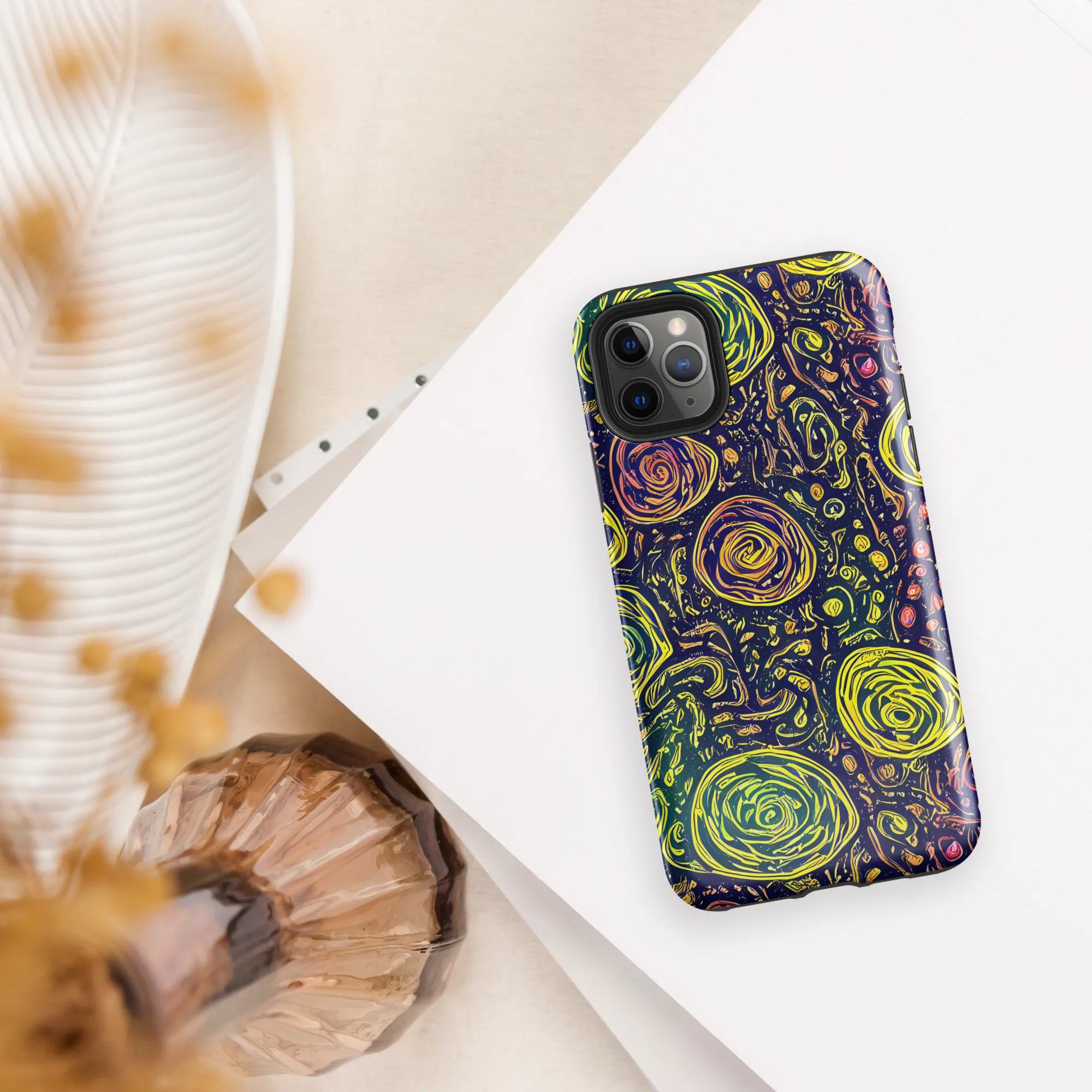 Afterdark Whorl on Tough Case for iPhone® — Front