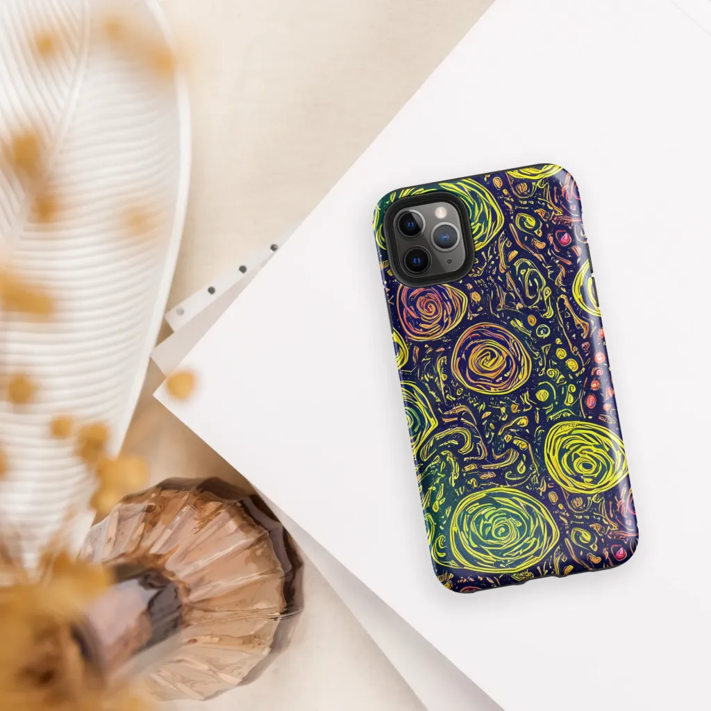 Afterdark Whorl on Tough Case for iPhone® — Front