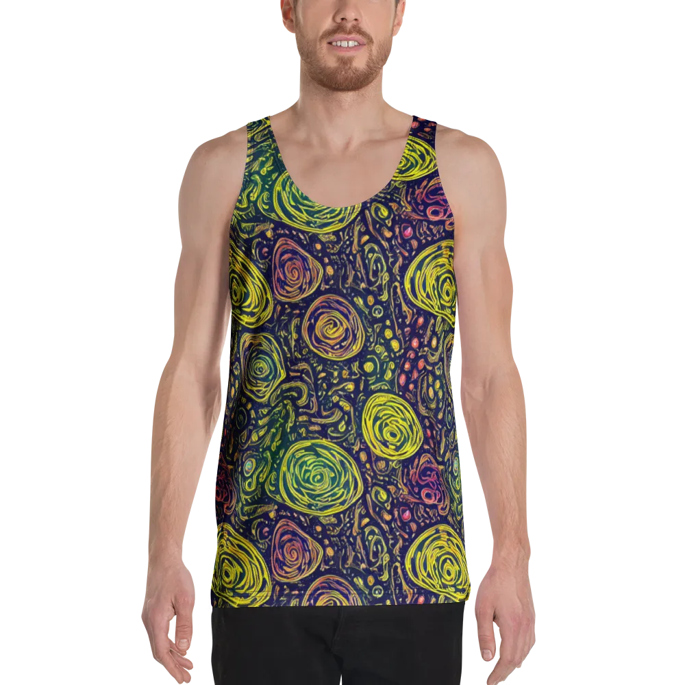 Afterdark Whorl on Men's Tank Top — Front