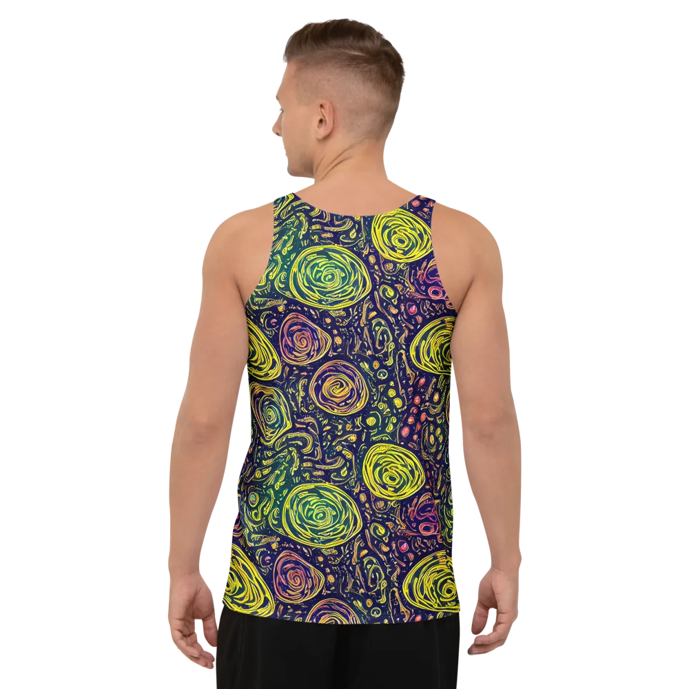Afterdark Whorl on Men's Tank Top — Back