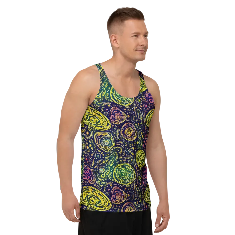 Afterdark Whorl on Men's Tank Top — Right Front