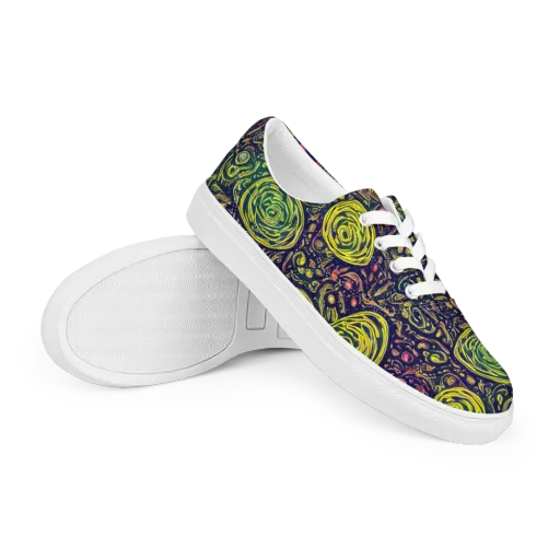 Afterdark Whorl on a Men's Lace-Up Canvas Shoes
