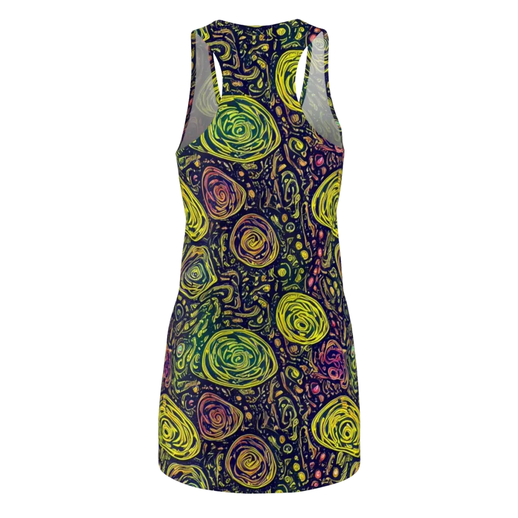 Afterdark Whorl on Racerback Dress — Back