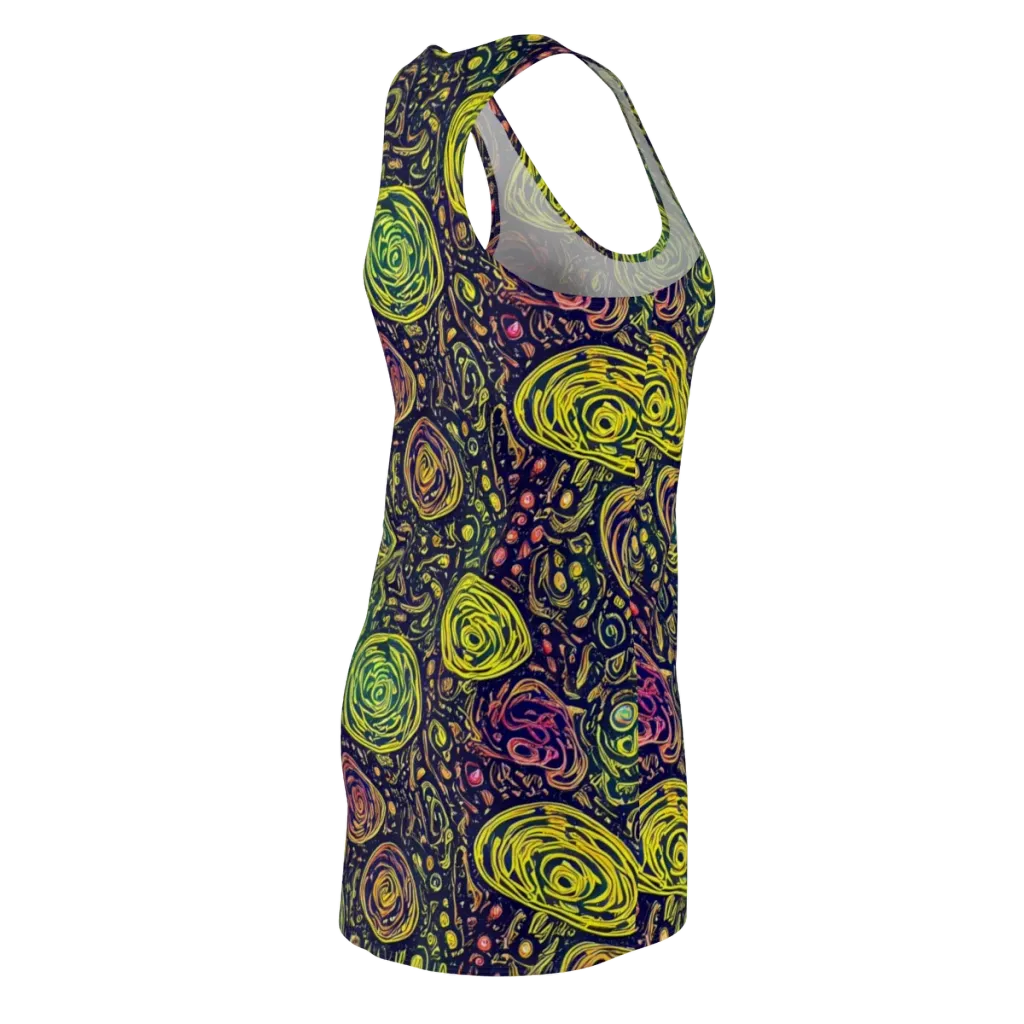 Afterdark Whorl on Racerback Dress — Back Side