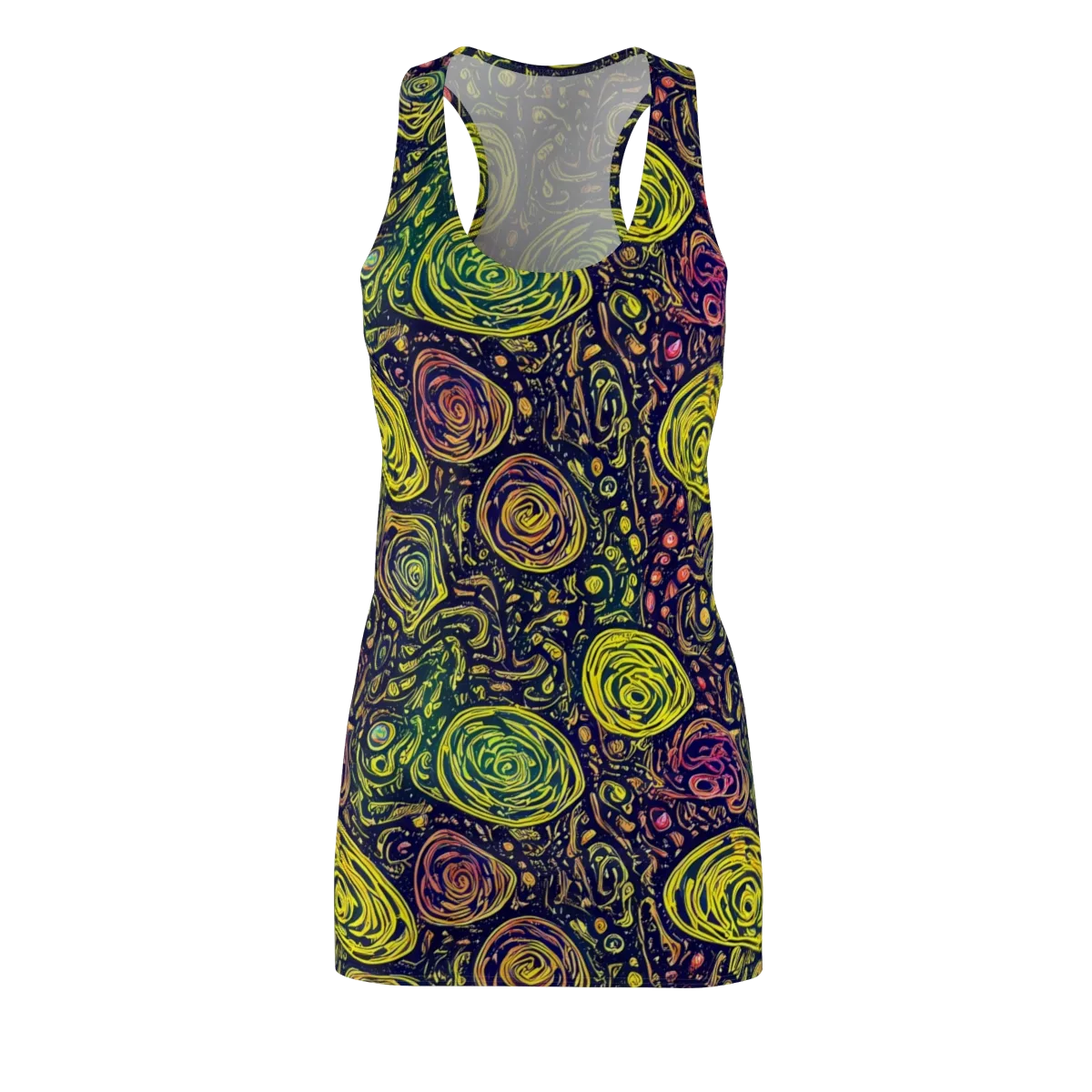 Afterdark Whorl on Racerback Dress — Front