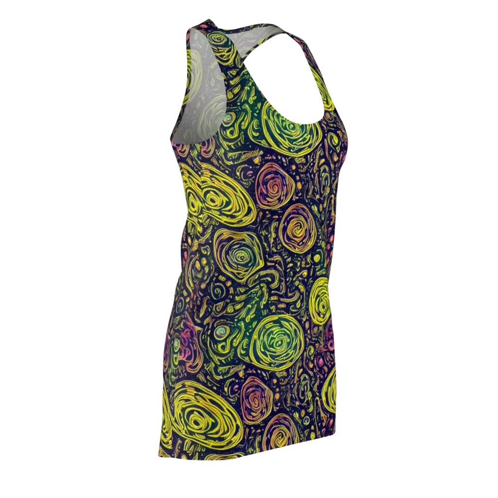 Afterdark Whorl on Racerback Dress — Front Side
