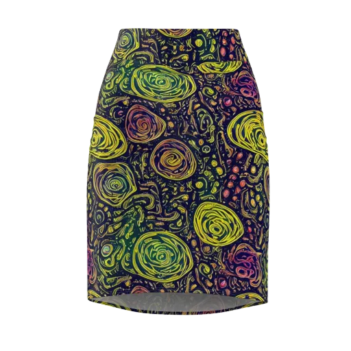 Afterdark Whorl on a Pencil Skirt