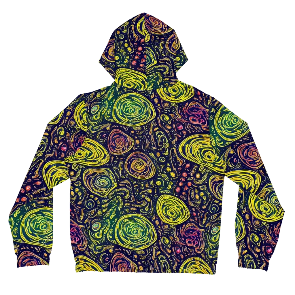 Afterdark Whorl on Women's Full-Zip Hoodie — Back