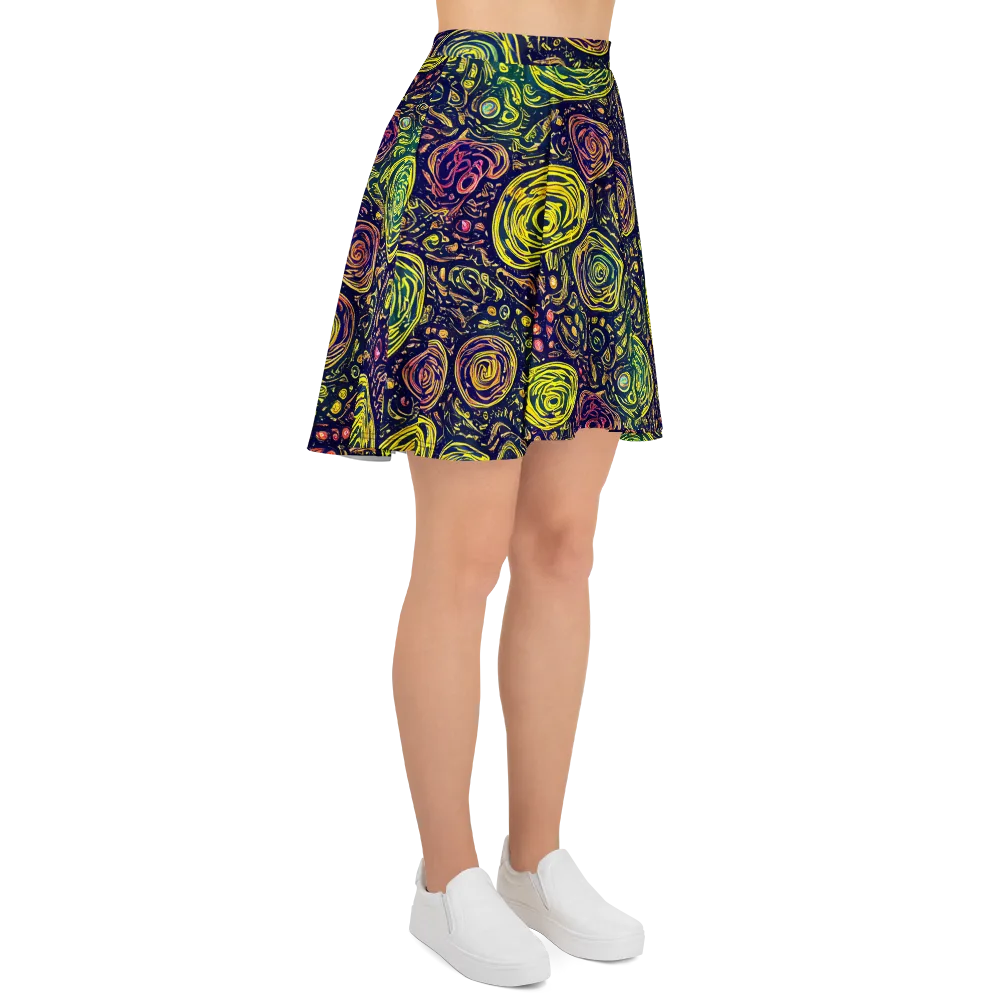 Afterdark Whorl on Skater Skirt — Right