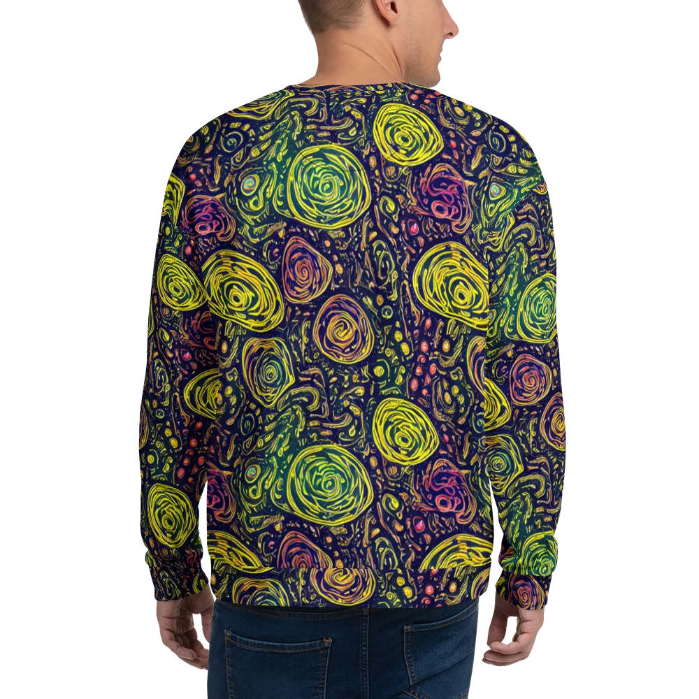 Afterdark Whorl on Sweatshirt — Back