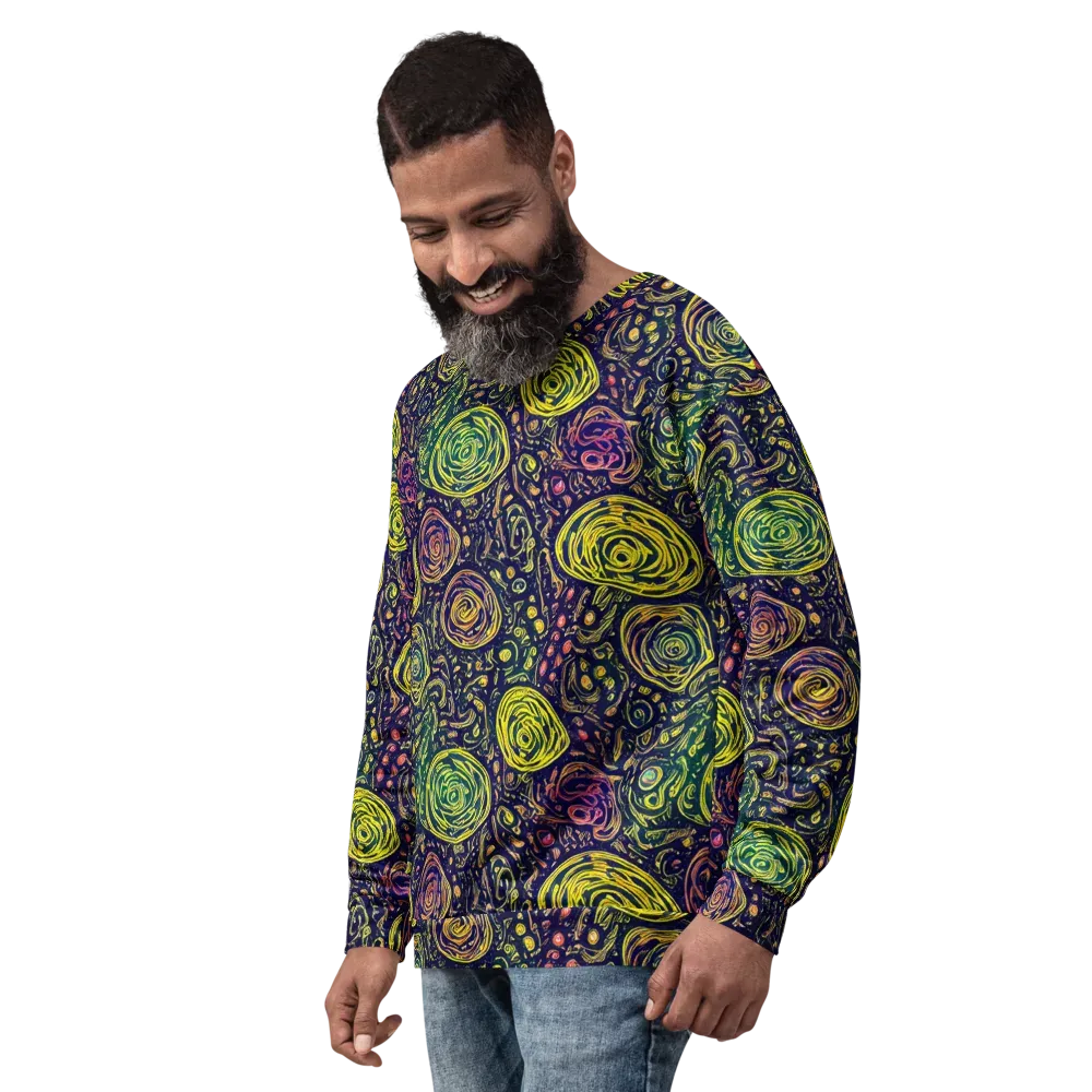 Afterdark Whorl on Sweatshirt — Left Front