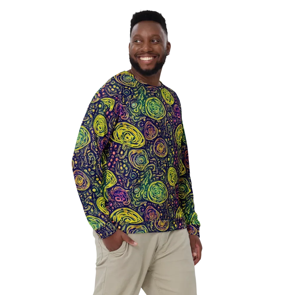Afterdark Whorl on Sweatshirt — Front