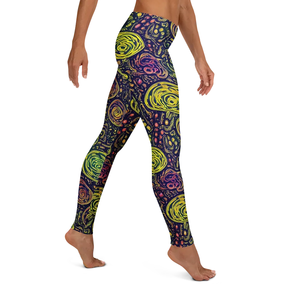 Afterdark Whorl on Leggings — Right