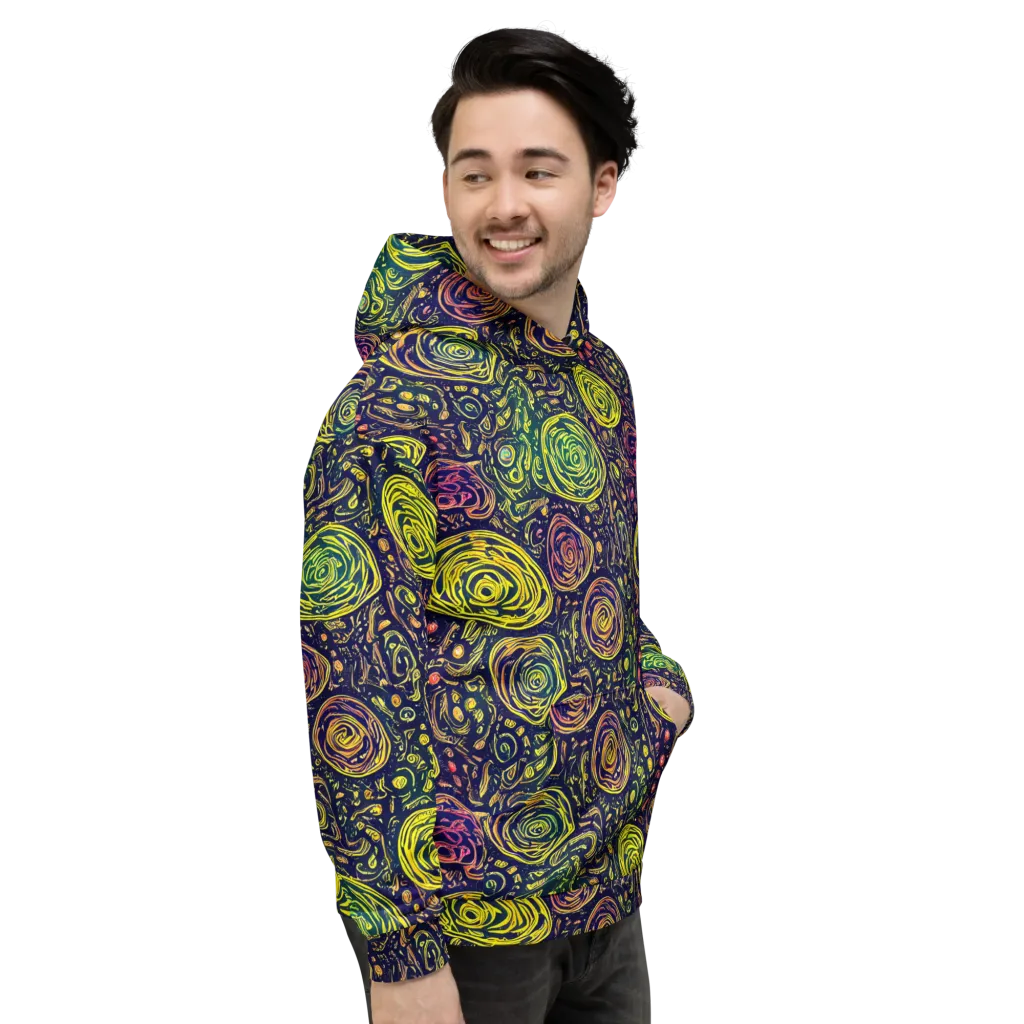 Afterdark Whorl on Hoodie — Right